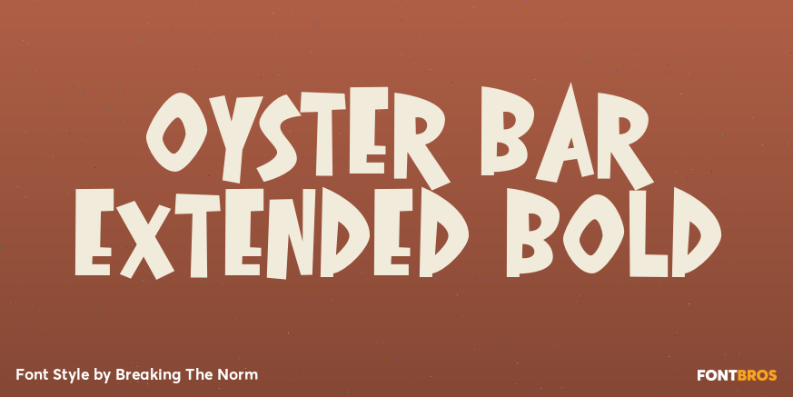 Oyster Bar Extended Bold Poster