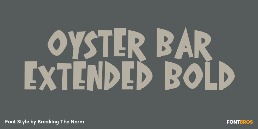 Oyster Bar Extended Bold Poster