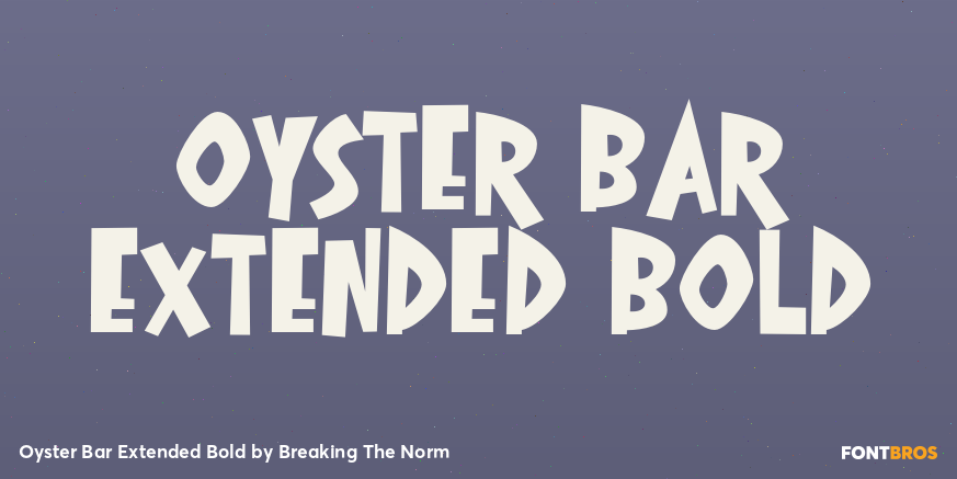 Oyster Bar Extended Bold Poster