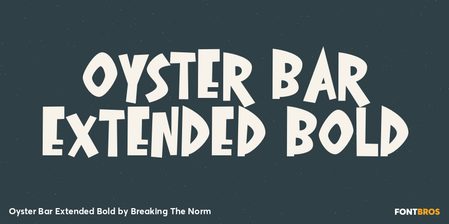 Oyster Bar Extended Bold Poster
