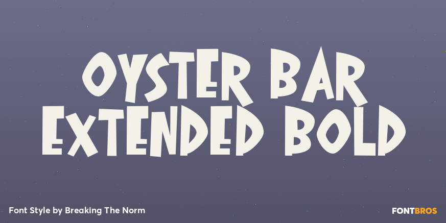 Oyster Bar Extended Bold Poster