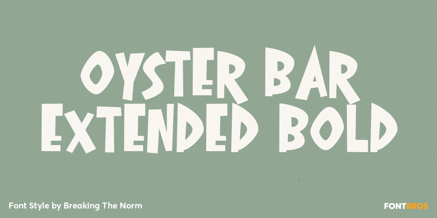 Oyster Bar Extended Bold Poster