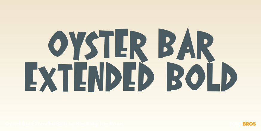 Oyster Bar Extended Bold Poster
