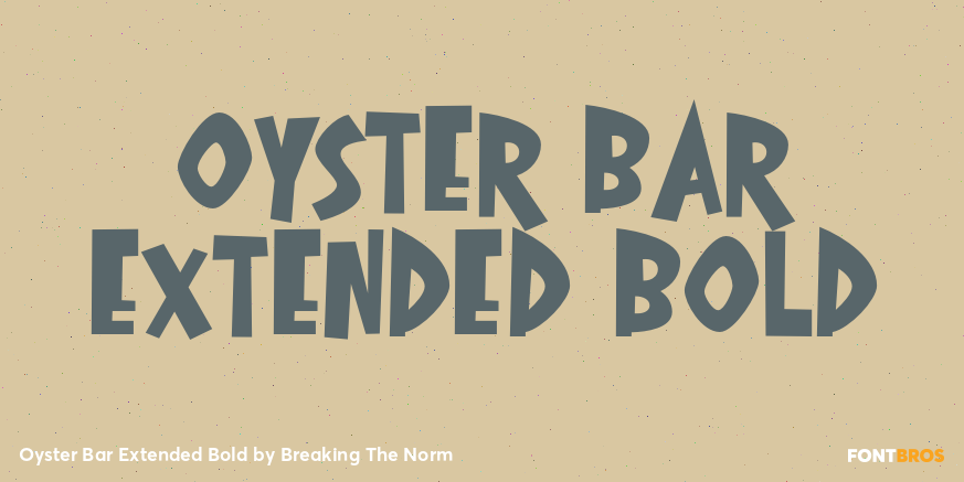 Oyster Bar Extended Bold Poster