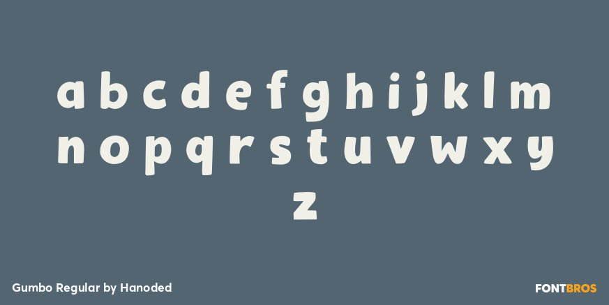 Gumbo Regular Font Poster #1