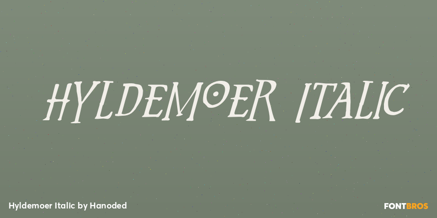 Hyldemoer Italic Font Poster #1