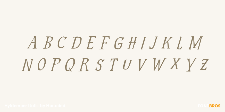 Hyldemoer Italic Font Poster #2