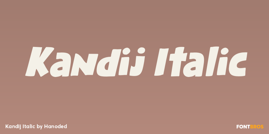 Kandij Italic Font Poster #1