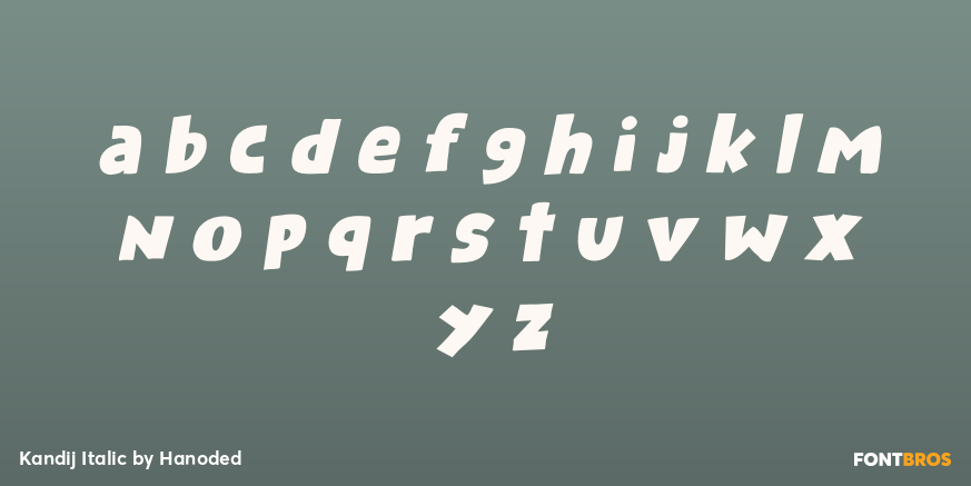 Kandij Italic Font Poster #3