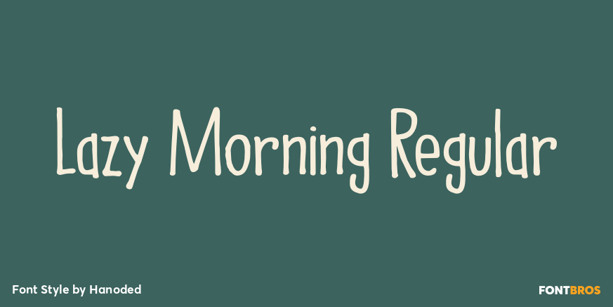 Lazy Morning Regular Poster