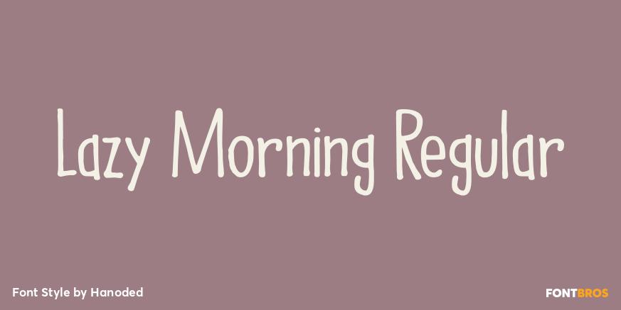 Lazy Morning Regular Poster