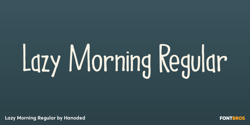 Lazy Morning Regular Poster