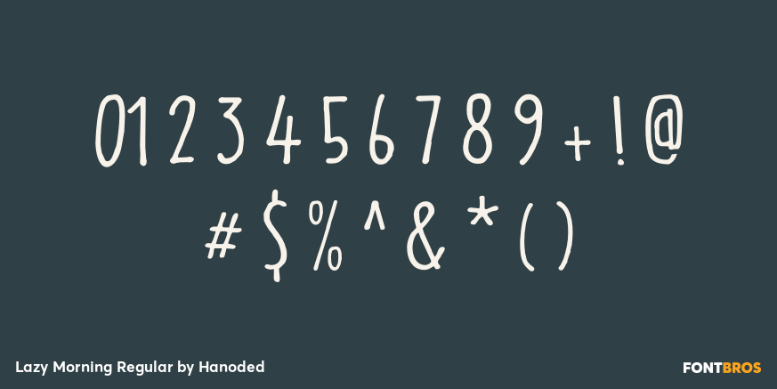 Lazy Morning Regular Font Poster #4