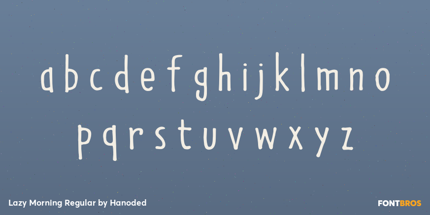 Lazy Morning Regular Font Poster #1