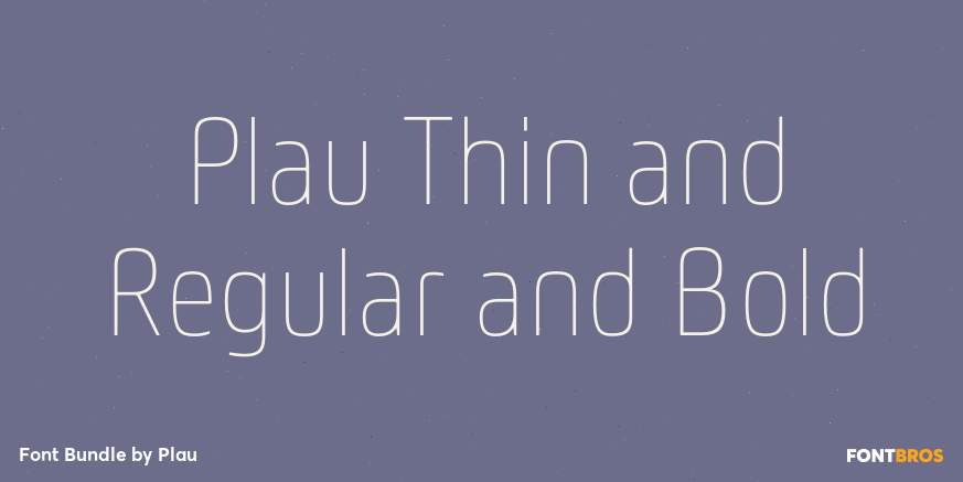 Plau Thin and Regular and Bold Poster