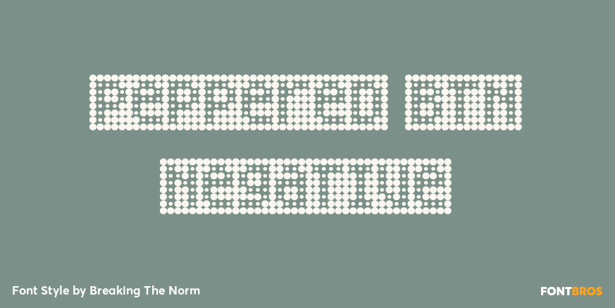 Peppered BTN Negative Font Poster #1