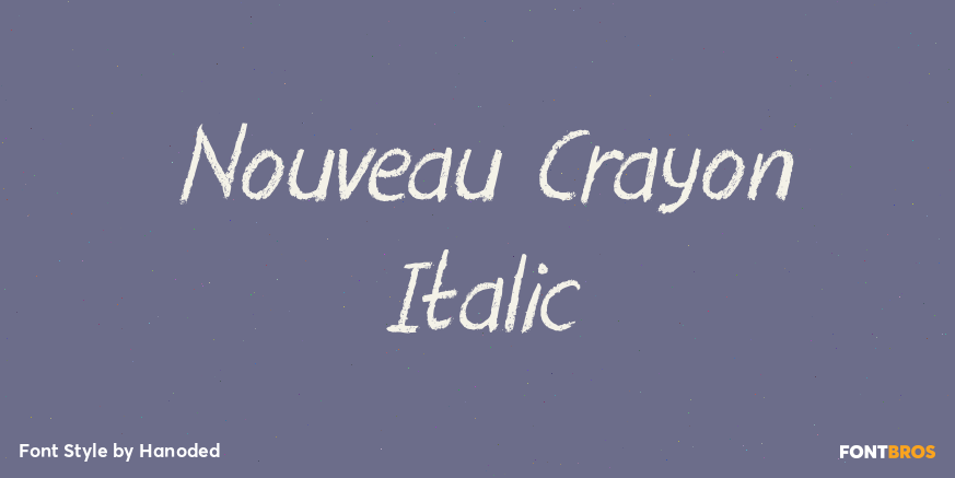 Nouveau Crayon Italic Poster