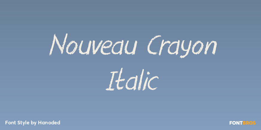 Nouveau Crayon Italic Poster