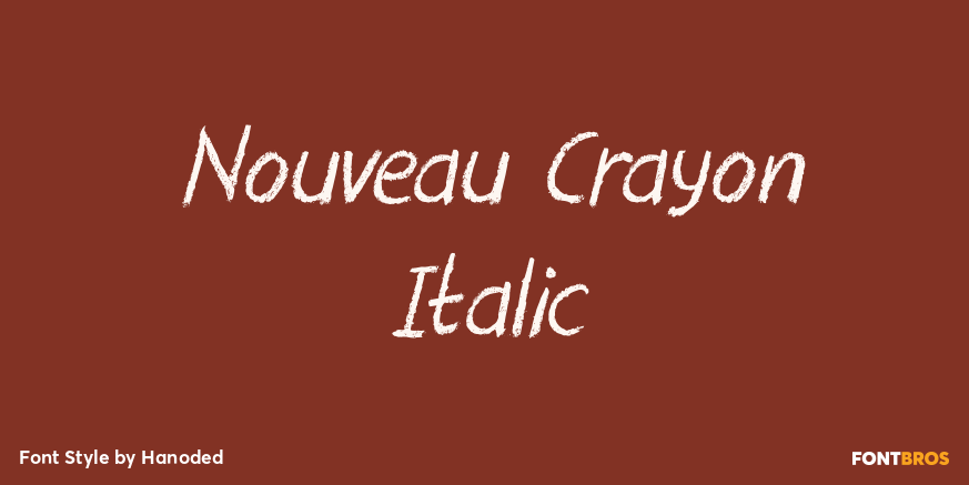 Nouveau Crayon Italic Poster