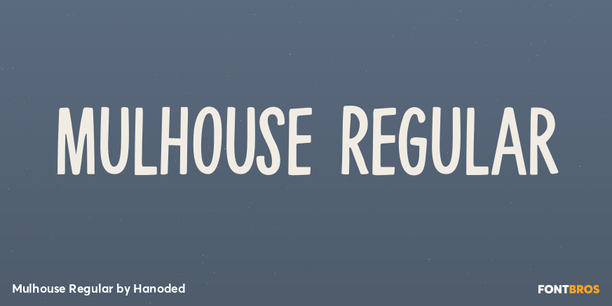 Mulhouse Regular Font Poster #1