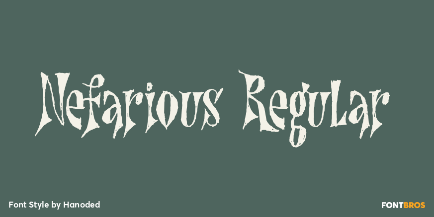 Nefarious Regular Poster