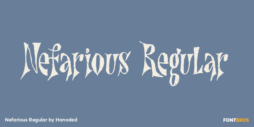 Nefarious Regular Poster