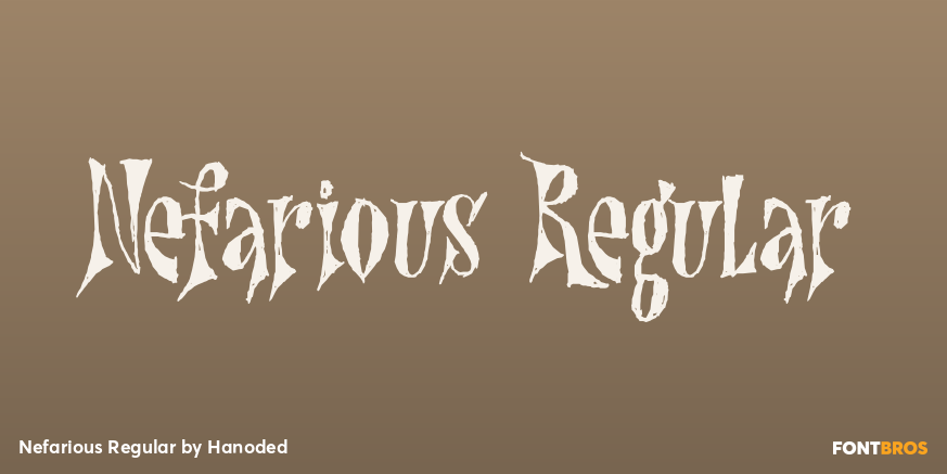 Nefarious Regular Poster