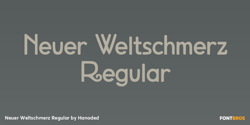 Neuer Weltschmerz Regular Poster