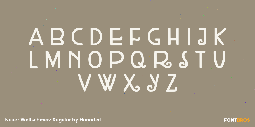 Neuer Weltschmerz Regular Font Poster #1