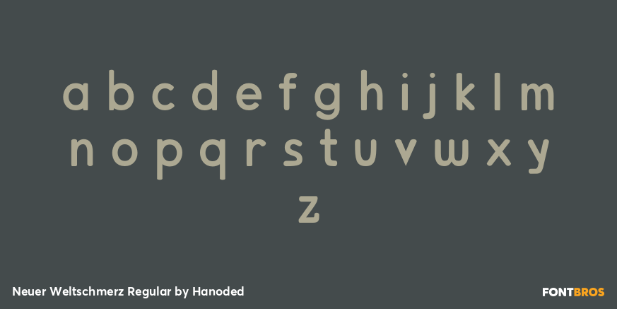 Neuer Weltschmerz Regular Font Poster #1