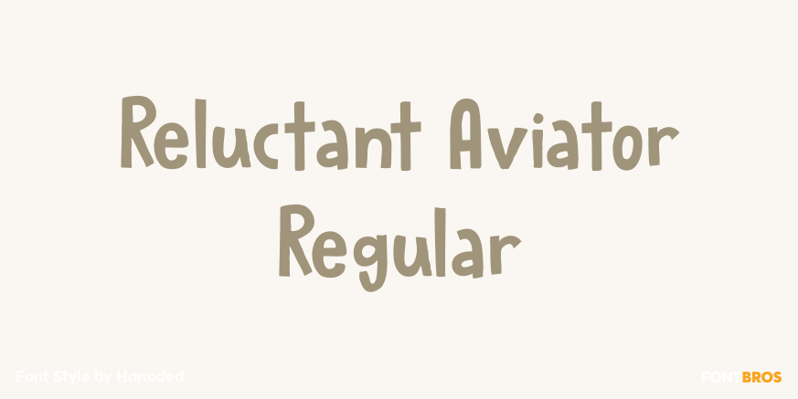 Reluctant Aviator Regular Poster