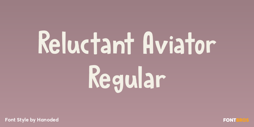 Reluctant Aviator Regular Poster