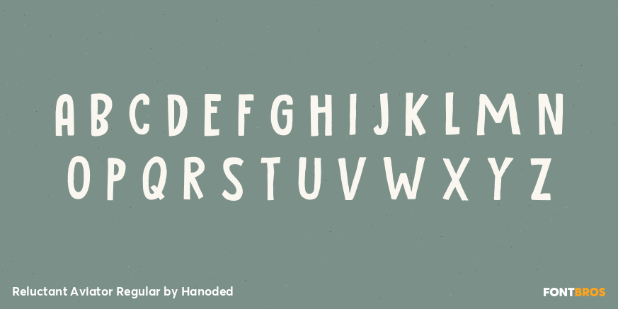 Reluctant Aviator Regular Font Poster #2