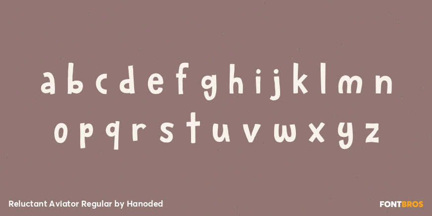 Reluctant Aviator Regular Font Poster #3