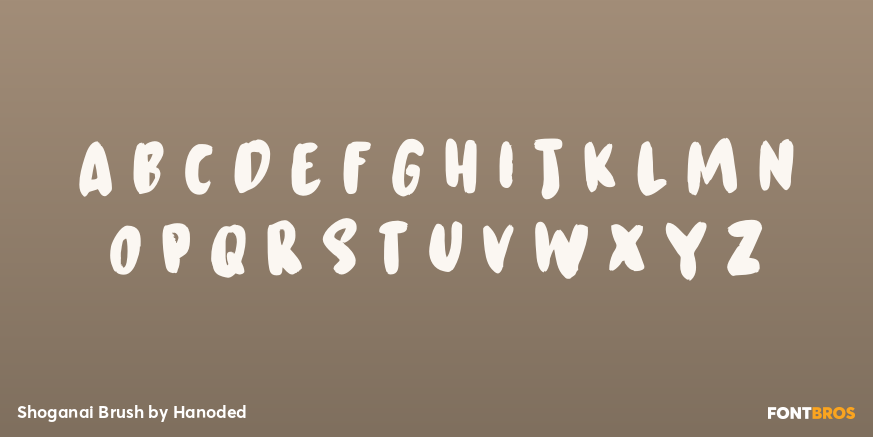 Shoganai Brush Font Poster #1