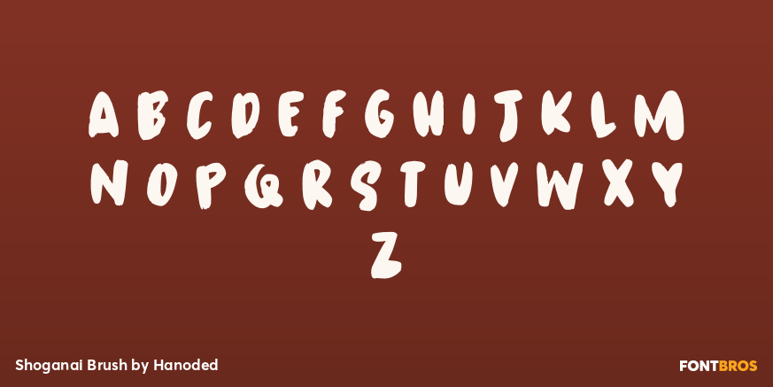 Shoganai Brush Font Poster #1