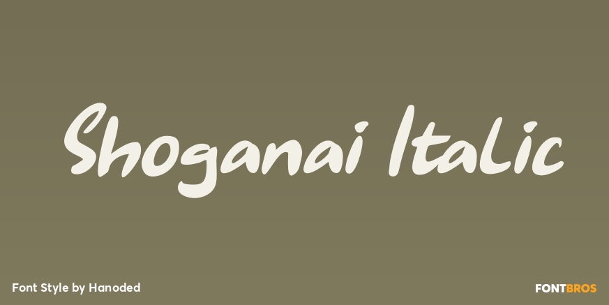 Shoganai Italic Font Poster #1