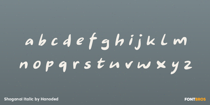 Shoganai Italic Font Poster #3