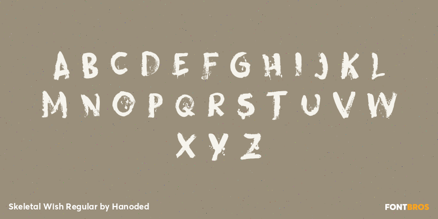 Skeletal Wish Regular Font Poster #2