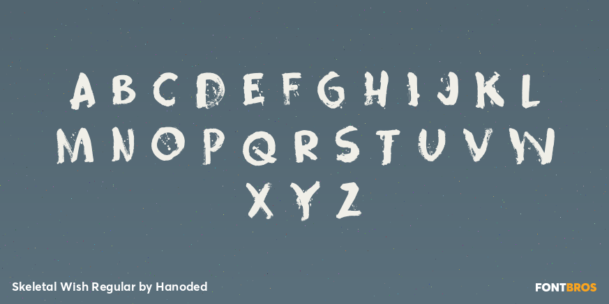 Skeletal Wish Regular Font Poster #3