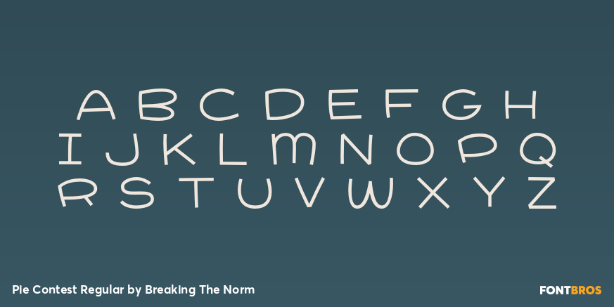 Pie Contest Regular Font Poster #2