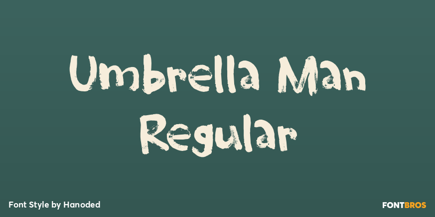 Umbrella Man Regular Poster