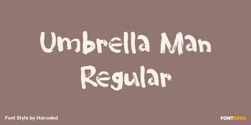 Umbrella Man Regular Poster