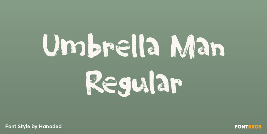 Umbrella Man Regular Poster