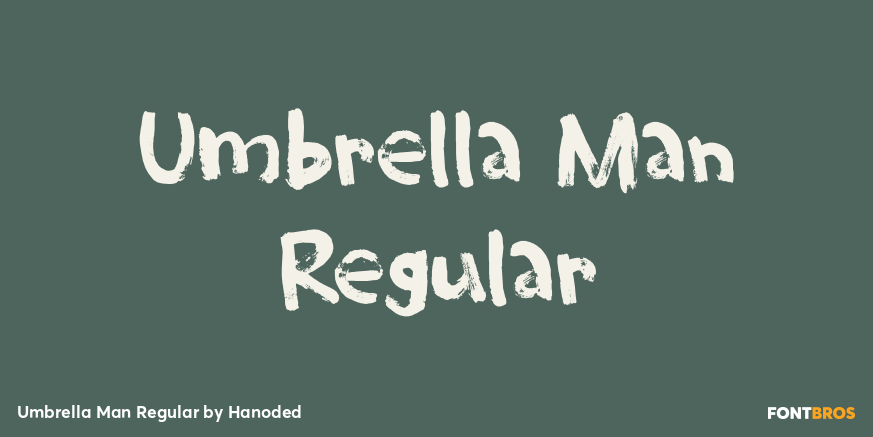 Umbrella Man Regular Poster