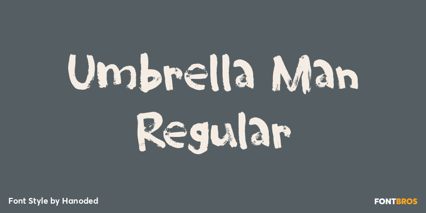 Umbrella Man Regular Poster