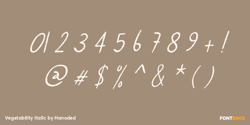 Vegetability Italic Font Poster #1