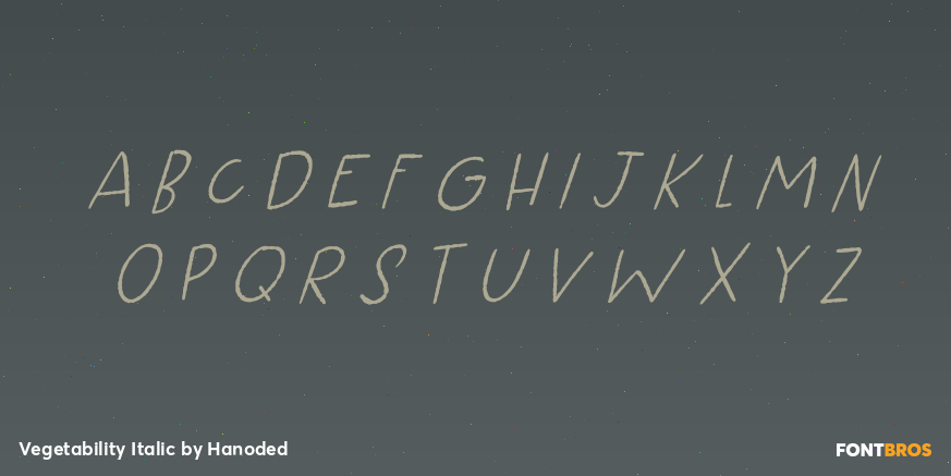 Vegetability Italic Font Poster #1