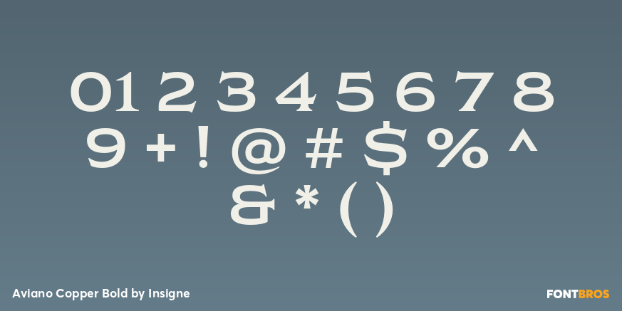 Aviano Copper Bold Font Poster #4