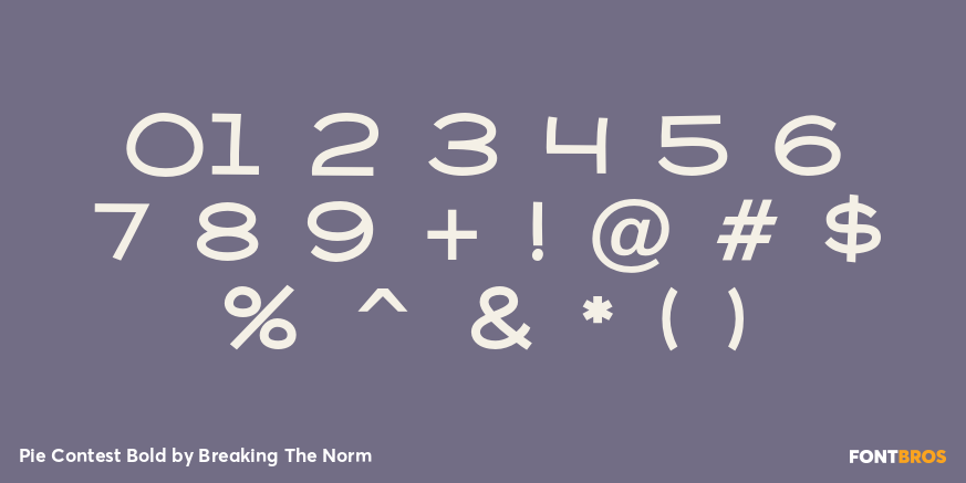 Pie Contest Bold Font Poster #1